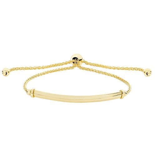 9ct Yellow Gold Friendship Bar Bracelet