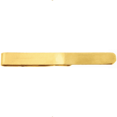 9ct Yellow Gold Gents Plain Tie Clip