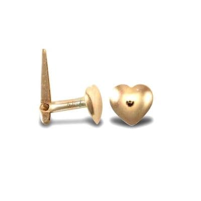 9ct Yellow Gold Heart Hinged Nose Stud