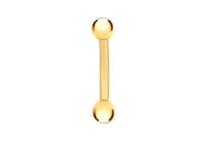 9ct Yellow Gold Horseshoe Curved Belly Stud
