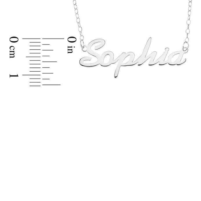 Personalised Sterling Silver Name Necklace