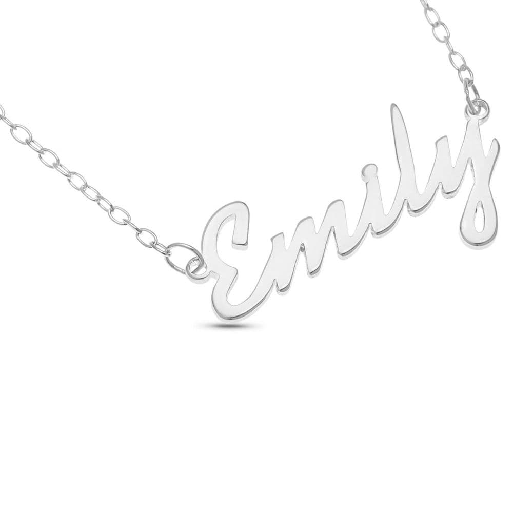 Personalised Sterling Silver Name Necklace