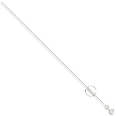 Sterling Silver 20 Inch 1mm Classic Curb Chain