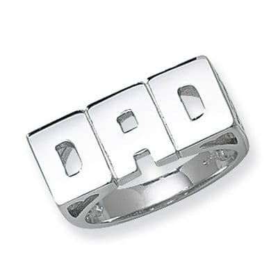 Sterling Silver 6g Basket Sides Dad Ring