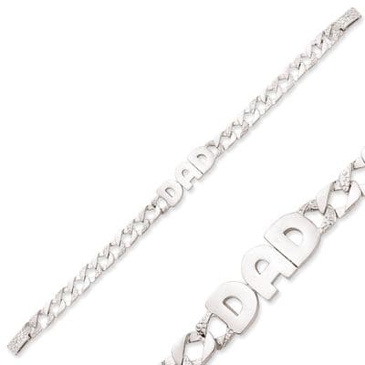 Sterling Silver Dad Bracelet