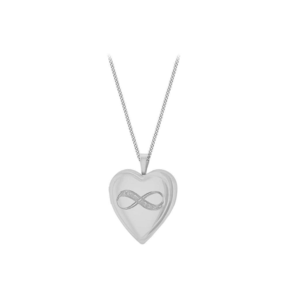 Sterling Silver Infinity Design Heart Locket