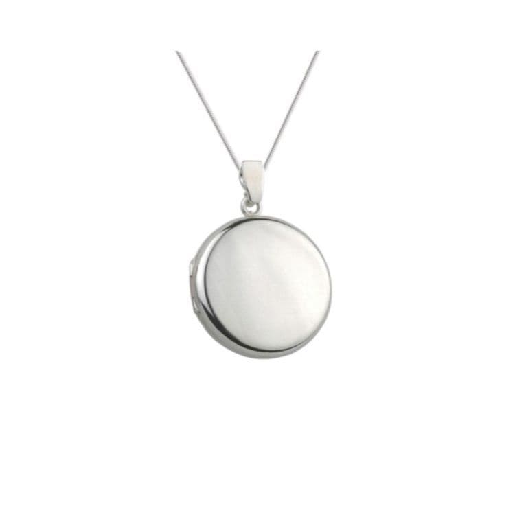 Sterling Silver Plain Round Locket