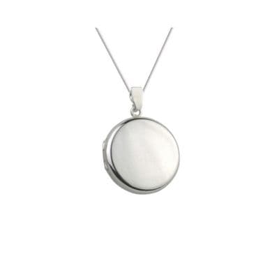 Sterling Silver Plain Round Locket