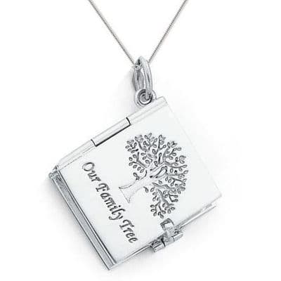 Sterling Silver Six Picture Our Family Tree Locket