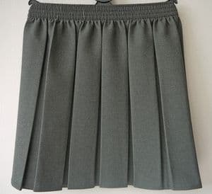 Black or Grey Box pleat junior skirt