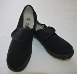Black velcro pumps