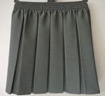 Grey Box pleat skirt