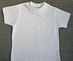 White PE t shirt