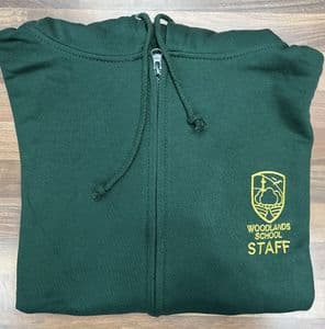 Woodlands Staff Green Zip Hoodie