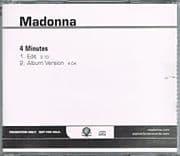 4 MINUTES - USA 2 TRACK PROMO CD
