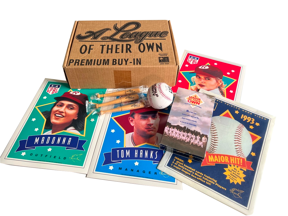 A LEAGUE OF THEIR OWN - PROMO USA BOXSET w/ SIGNED BASEBALL