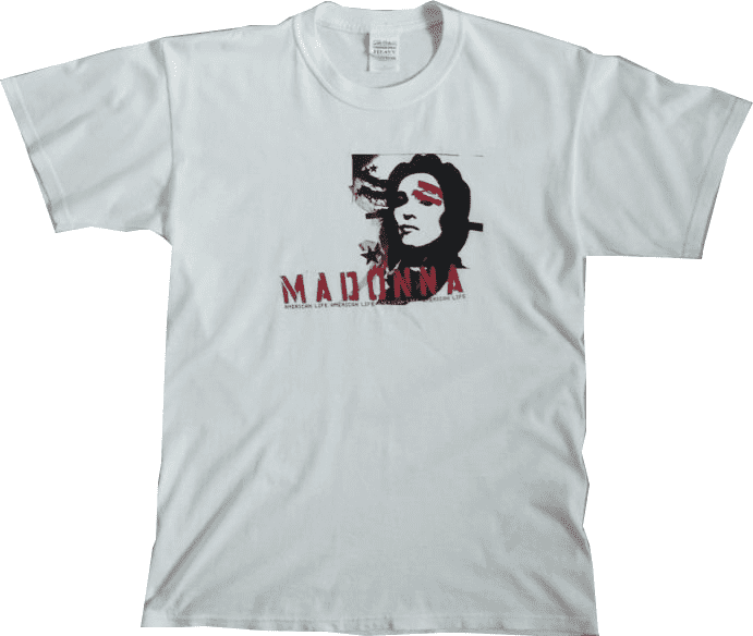 マドンナ / American Life / グッズ AMERICAN LIFE - OFFICIAL ALBUM COVER T-SHIRT