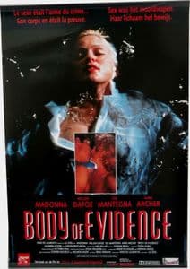BODY OF EVIDENCE - DUTCH 1993 PROMO POSTER