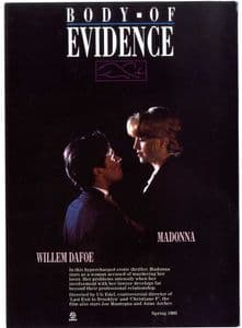 BODY OF EVIDENCE - PROMO 1993 PRESS KIT CARD
