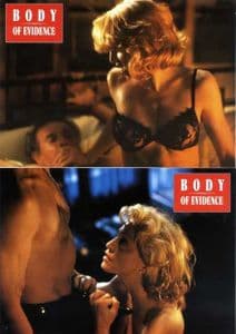 BODY OF EVIDENCE - SET OF 16 CINEMA PROMO LOBBY CARDS