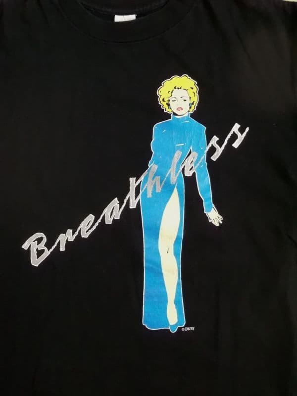 BREATHLESS MAHONEY / DICK TRACY - OFFICIAL BLACK DISNEY T-SHIRT