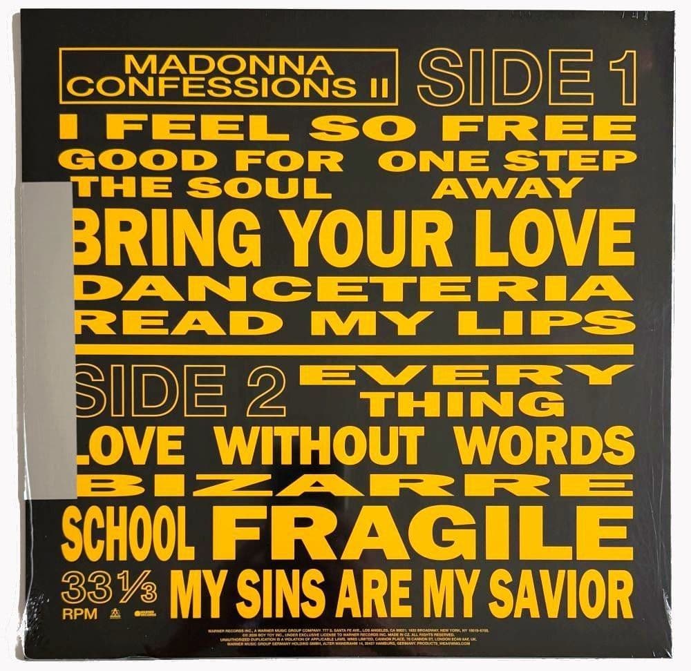 CONFESSIONS II - EXCLUSIVE MILKY CLEAR VINYL LP POSTER