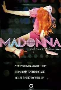 CONFESSIONS ON A DANCE FLOOR - MEXICO 6ft PROMO PVC DISPLAY BANNER