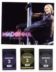 CONFESSIONS TOUR - BOSTON HOSPITALITY PASS SET & PHOTO