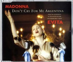 DON'T CRY FOR ME ARGENTINA - UK CD SINGLE