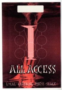 DROWNED WORLD TOUR -  ALL ACCESS CATERING / PRESS / STAGE PASS #1