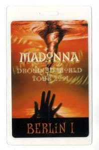 DROWNED WORLD TOUR - LAMINATE BACKSTAGE PASS (BERLIN 1)