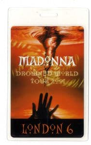 DROWNED WORLD TOUR - LAMINATE BACKSTAGE PASS (LONDON 6)