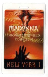 DROWNED WORLD TOUR - LAMINATE BACKSTAGE PASS (NEW YORK 1)