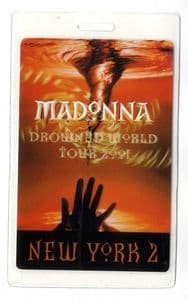 DROWNED WORLD TOUR - LAMINATE BACKSTAGE PASS (NEW YORK 2)