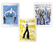 EROTICA LITHOGRAPH SET - ANNIVERSARY SKETCH ARTWORK x3