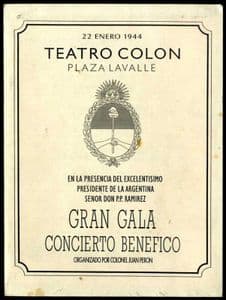 EVITA - THEATRE PROGRAM MOVIE PROP