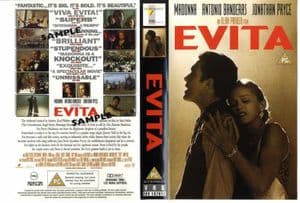 EVITA - UK VHS PROMO / SAMPLE VIDEO FILM