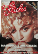 FLICKS MAGAZINE - OFFICIAL BREATHLESS UK 1990 PROMO POSTER