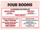 FOUR ROOMS - UK PROMO IN-STORE SAMPLE DISPLAY / INFO  SLEEVE