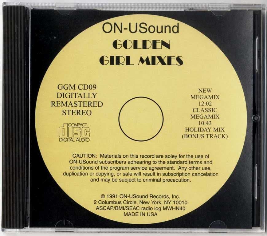 GOLDEN GIRL MIXES - USA ON-USOUND MEGAMIX CD