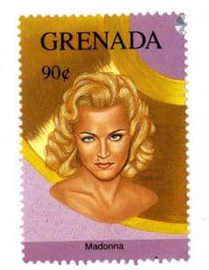 GRENADA -  MADONNA 1992 POSTAGE STAMP