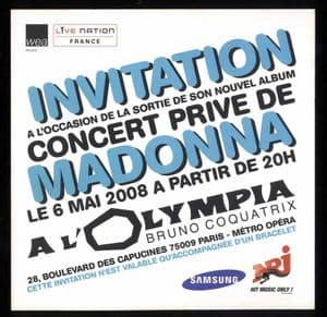 HARD CANDY - FRANCE PROMO TOUR INVITATION