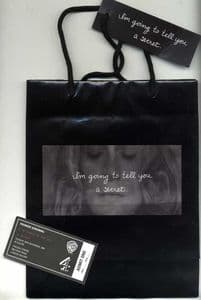 I'M GOING TO TELL YOU A SECRET - UK PREMIERE SCREENING INVITE & PROMO BAG
