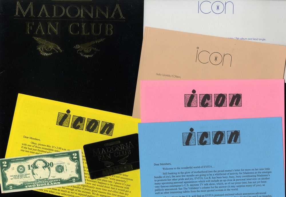 ICON MEMBERS PACK - FAN CLUB FOLDER LETTERS CARD MONEY