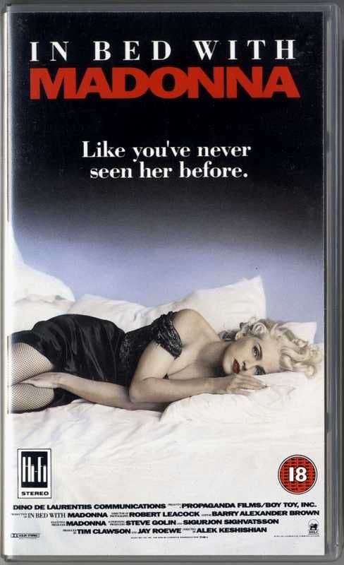 IN BED WITH MADONNA OFFICIAL UK VHS VIDEO