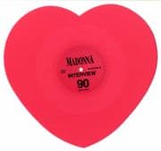 INTERVIEW - PINK HEART SHAPED VINYL DISC
