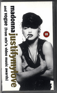 JUSTIFY MY LOVE - UK VHS VIDEO SINGLE (2)