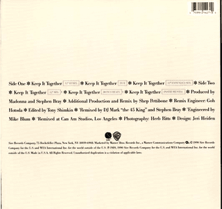 KEEP IT TOGETHER - USA 6 TRACK 12