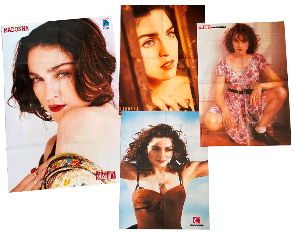 LIKE A PRAYER AUSTRALIAN PULLOUT LARGE POSTERS X4 Like a prayer australian pullout large posters x4