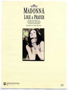 LIKE A PRAYER - USA 1989 SHEET MUSIC